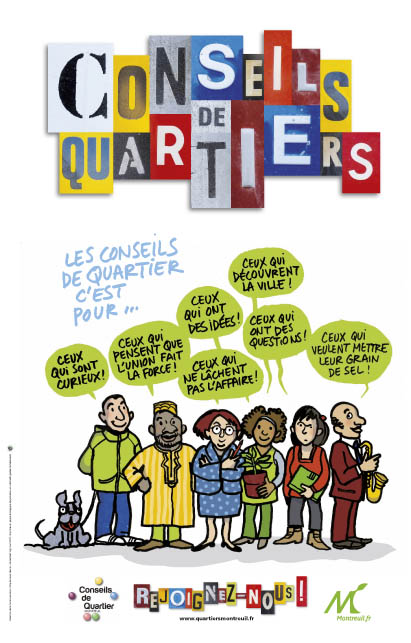 Montreuil Affiche Conseils Quartiers